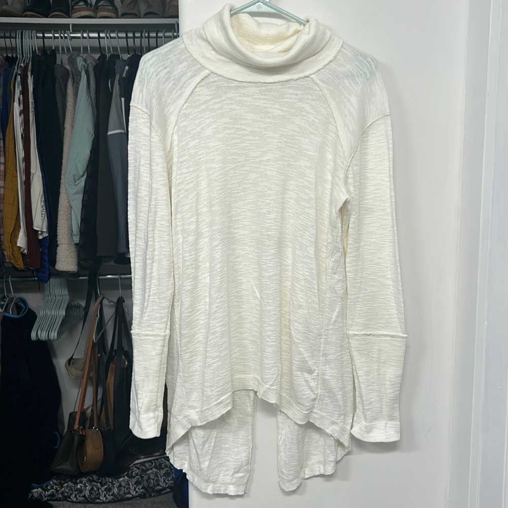 Free People white turtleneck